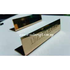 Display Tag Gold Gloss<br>2D Etching<br>LT/GG_02